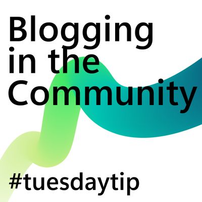 Tuesday Tip: Blogging in the Community is a Great Way to Start