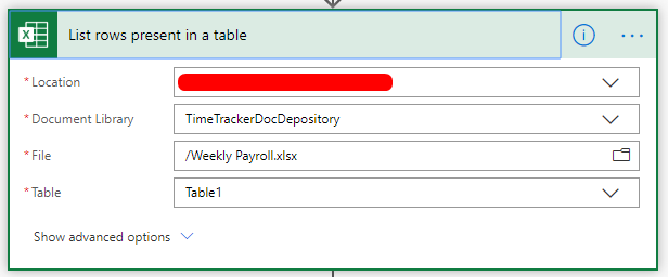 04 - List rows present in a table