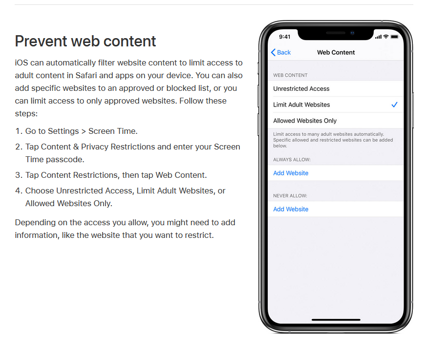Content filter in IOS blocking powerapps from conn... - Power Platform  Community