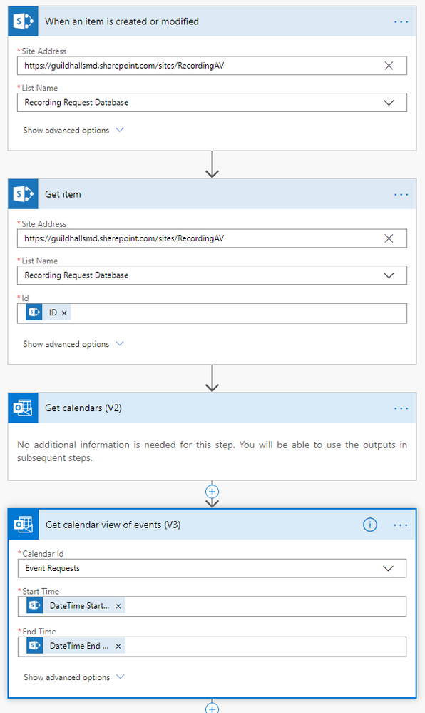 200218 Flow - Sharepoint to Outlook calendar.png