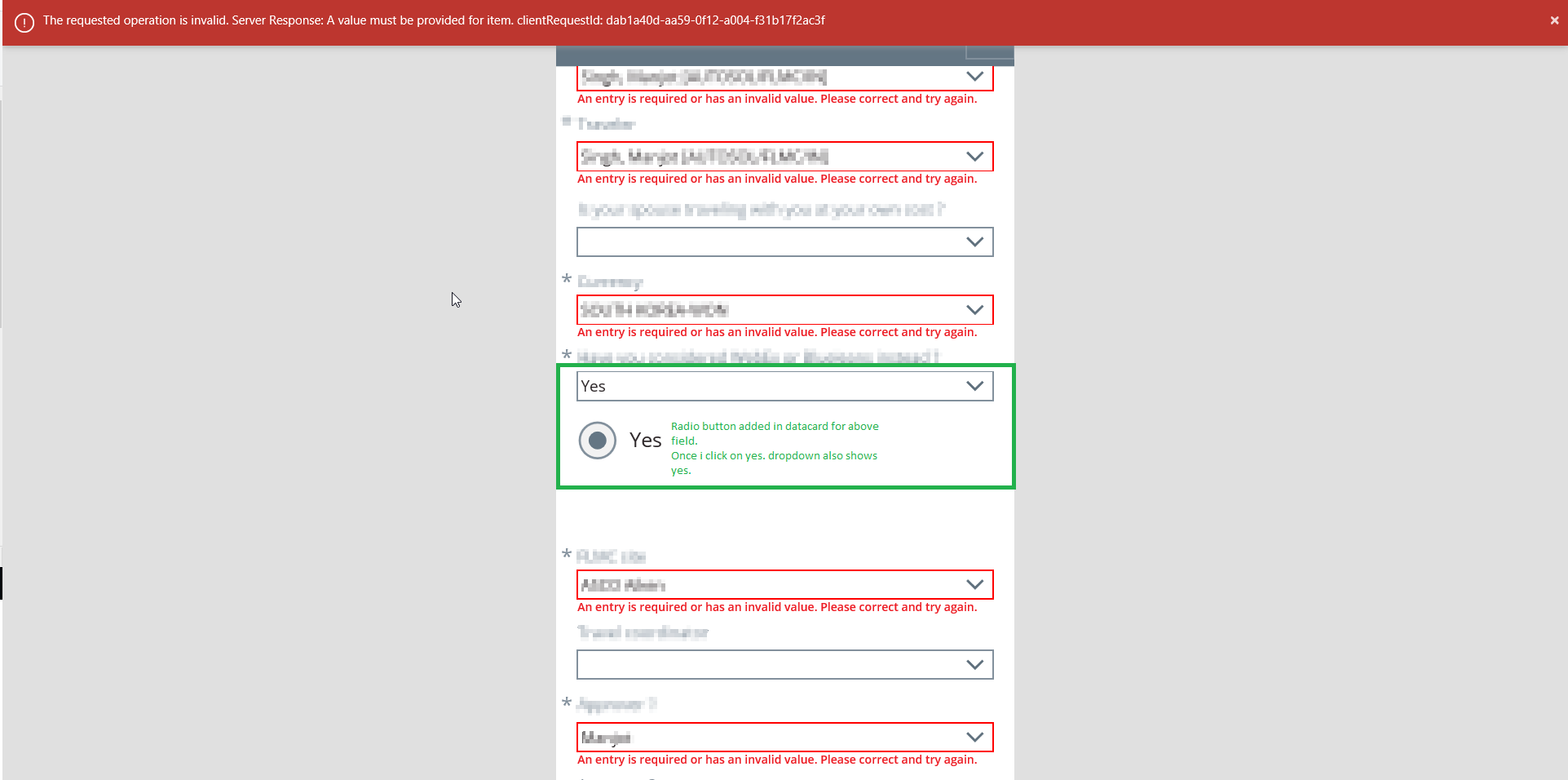 Solved: Add Radio button control in PowerApp for choice fi... - Power  Platform Community