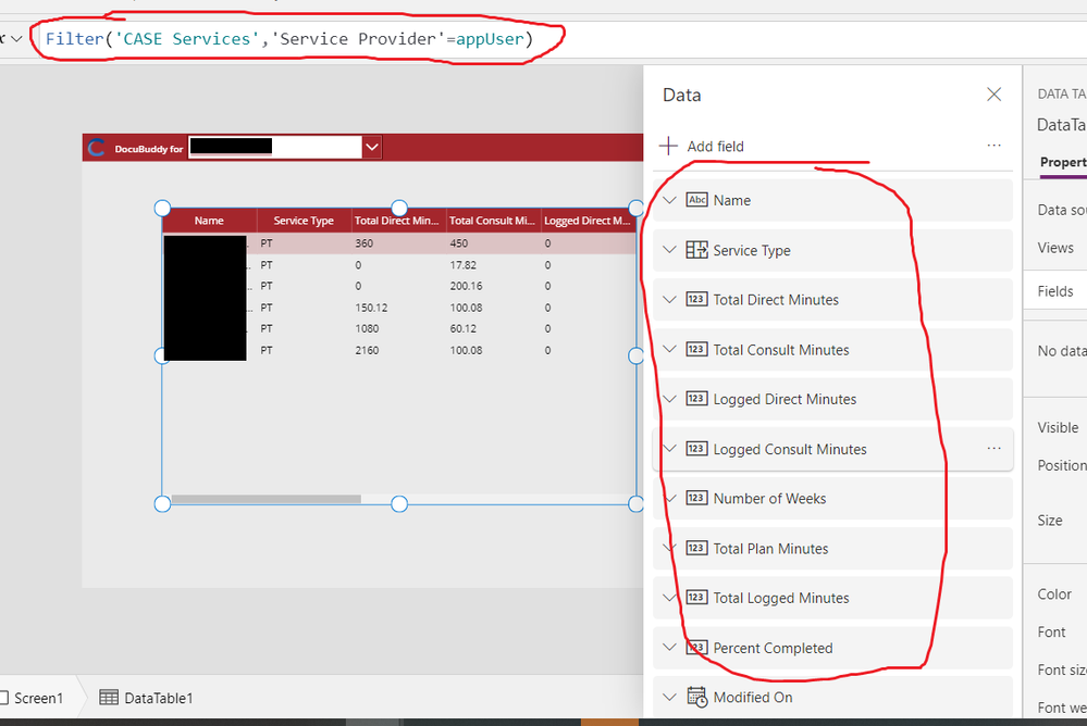 Solved: When filtering a dataverse table in a canvas app, ... - Power  Platform Community