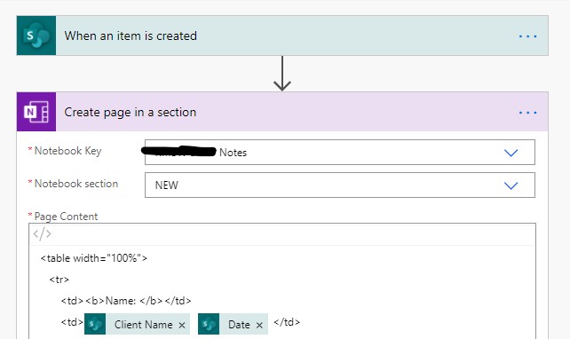 Solved: Automate to create a table in OneNote - Power Platform Community