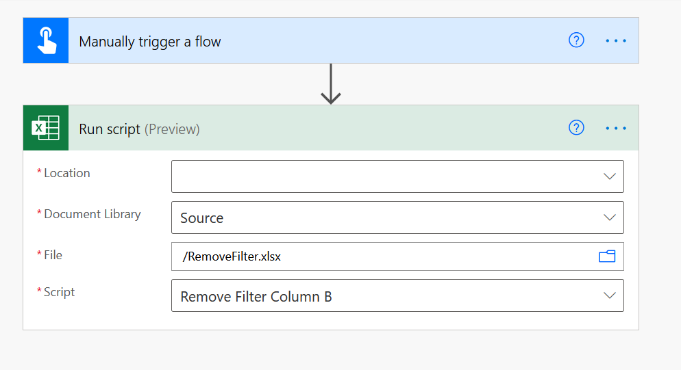 Solved: How to remove filter in excel online sheet? - Power Platform  Community
