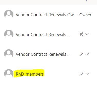 Group visible in Sharepoint list