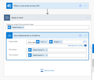 Saving outlook attachment to onedrive - Power Platform Community