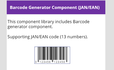Barcode generator component (JAN/EAN/CODE-39) - Power Platform Community