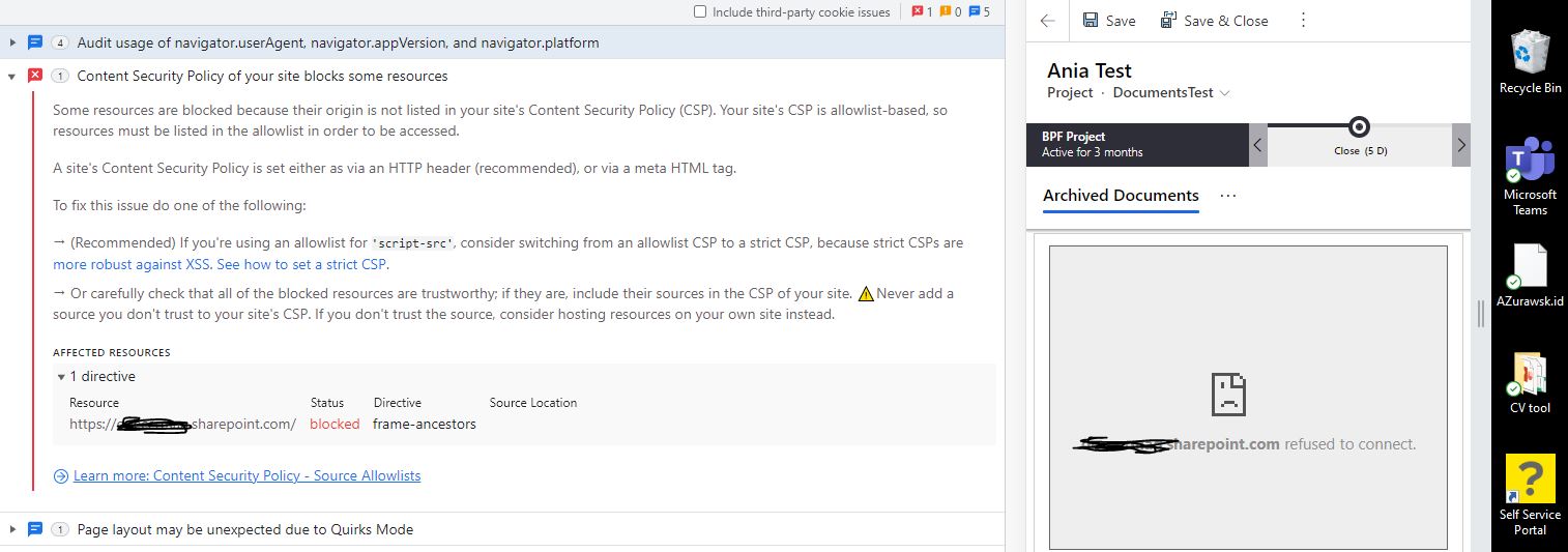 Control Content Security Policy in PowerApps appli... - Power Platform  Community