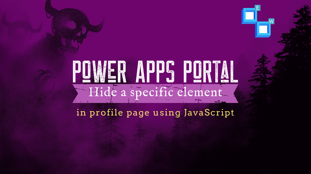 hide a specific element in the Power Apps portal Profile page using JavaScript.png