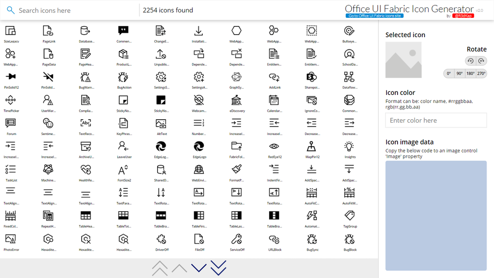 Office UI Fabric Icon Generator - Power Platform Community
