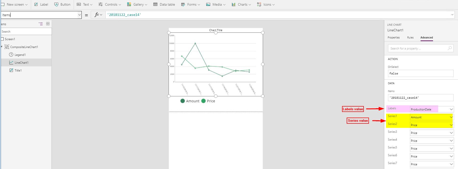 solved linechart axis labels power platform community line chart in android studio
