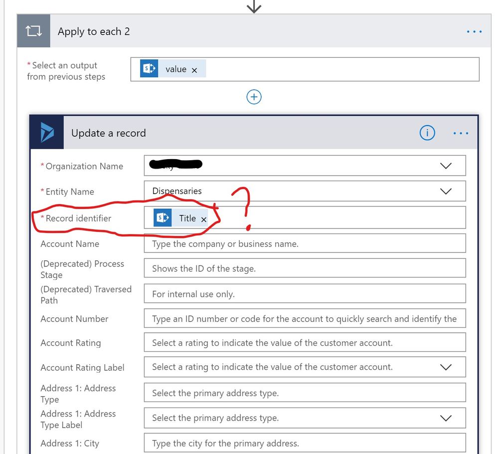 Using ID to update CRM, doesn't work