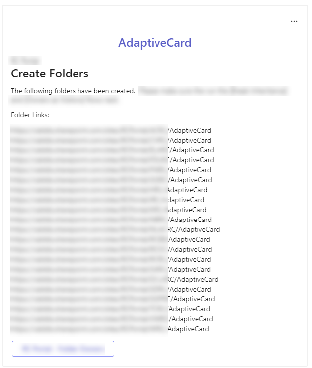 Adaptive Card
