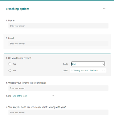 Solved: Power Automate setup for Forms branching questions - Power ...