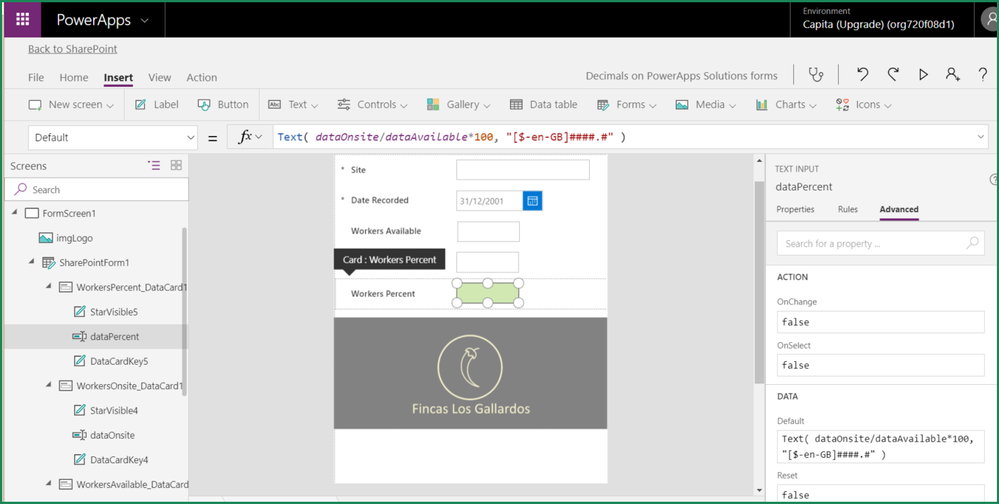 2-PowerApps form