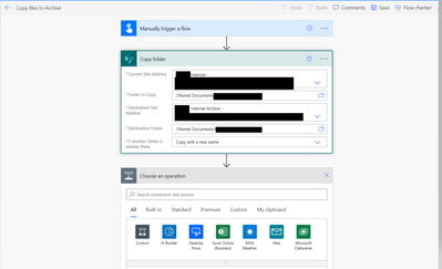 How to archive files from one SharePoint site to a... - Power Platform  Community