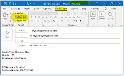 Example Email Plain Text