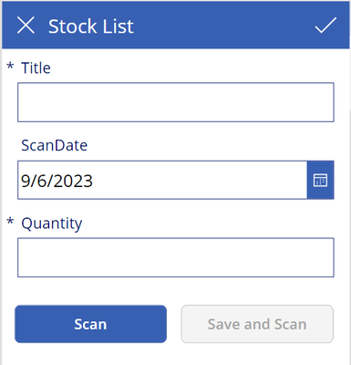 Stock List Example App
