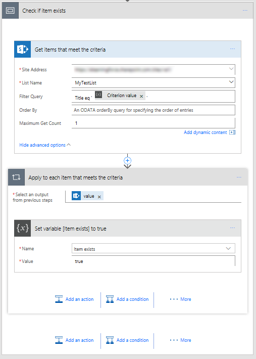 Check if SharePoint item exists.PNG