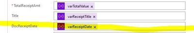 Date variable being used in Update File Properties
