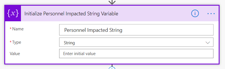 Initializing the String Variable