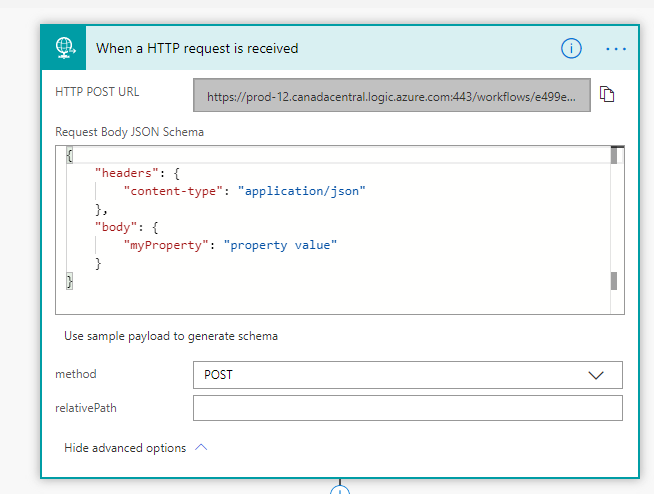 Solved: HTTP Post Request with parameters inside JSON Sche... - Power  Platform Community