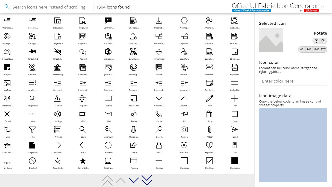 Solved: Want to use Office UI Fabric icons in your apps ? - Power Platform  Community